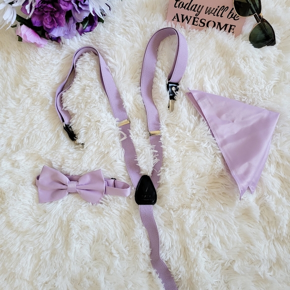 Suspender , bowtie , hankie - Picture 1 of 3